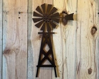 metal windmill wall hanging windmill ranch decor farmhouse powder coated windmill