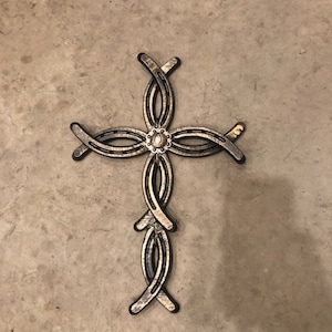 Horse Shoe Cross or Jesus Fish horseshoe cross Infinity cross Home decor
