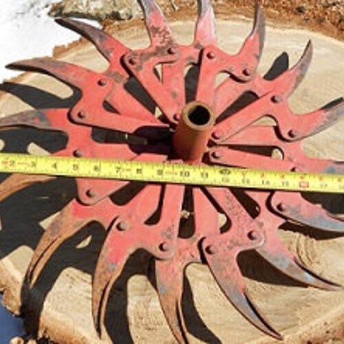 Antique/ Tiller Head / Roteryhoe Wheel Cultivator Wheel Farm Etsy