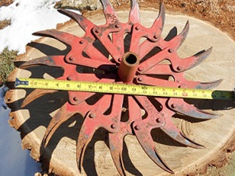 Antique/ Tiller Head / Roteryhoe Wheel Cultivator Wheel Farm Etsy
