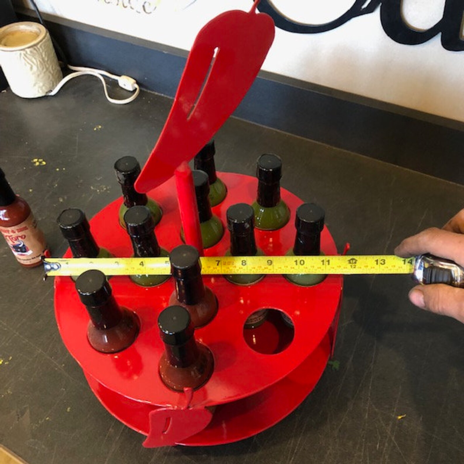 Hot Sauce Display Stand Holds 12 Bottles of Hot Sauce With Etsy