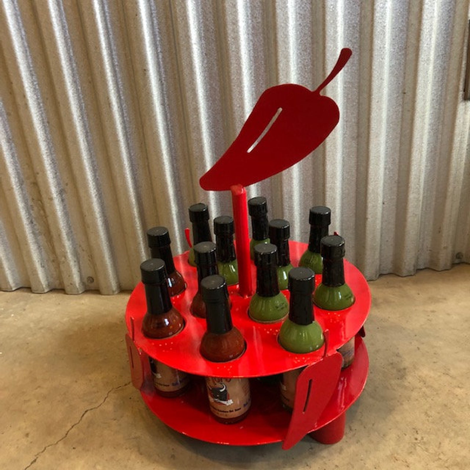 Hot Sauce Display Stand Holds 12 Bottles of Hot Sauce With Etsy