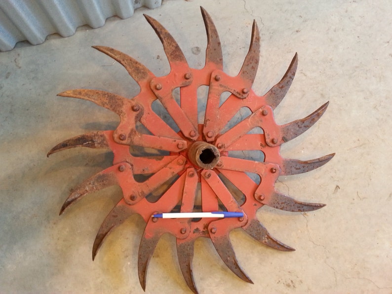 Antique/ Tiller Head / Roteryhoe Wheel Cultivator Wheel Farm Etsy