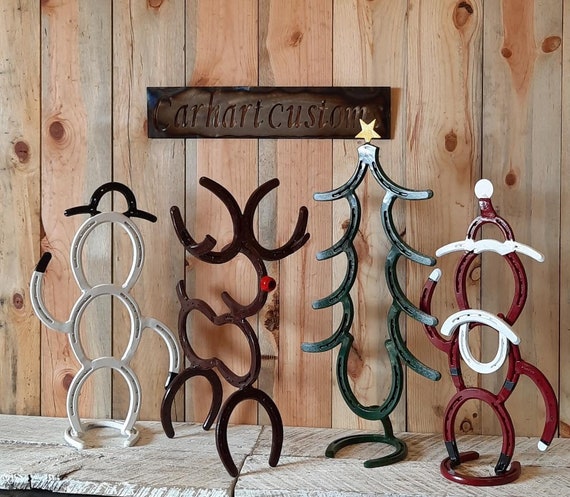 Horseshoe Christmas Tree Made From Authentic Horseshoes Cowboy Christmas  Tree, Western Christmas Decor 