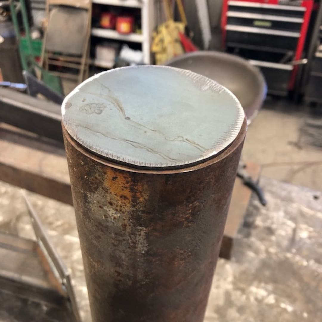 3 1/2 Weld on Tube End Cap Pipe Caps for 3.5 Pipe Etsy