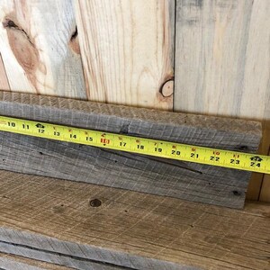 Rustic Weathered Reclaimed Barn wood 2 24 long Boards Salvaged Weathered Distressed Lumber DIY barn wood projects 24Lx5.5Wx1H image 4