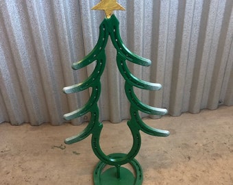 Horseshoe Christmas Tree Made from authentic horseshoes Cowboy Christmas Tree, Western Christmas Decor