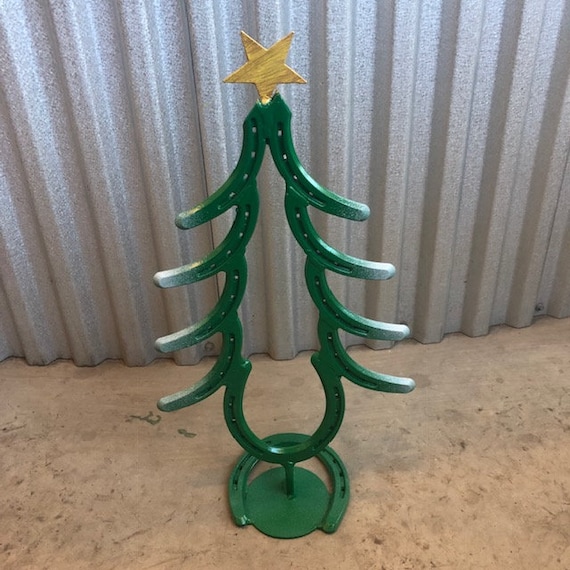 Horseshoe Christmas Tree Made From Authentic Horseshoes Cowboy Christmas  Tree, Western Christmas Decor 