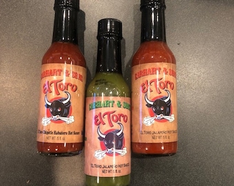 El Toro Hot Sauce 6 bottles Carhart and Sons hot sauce 1/2 case (6 bottles) Dove Creek Colorado
