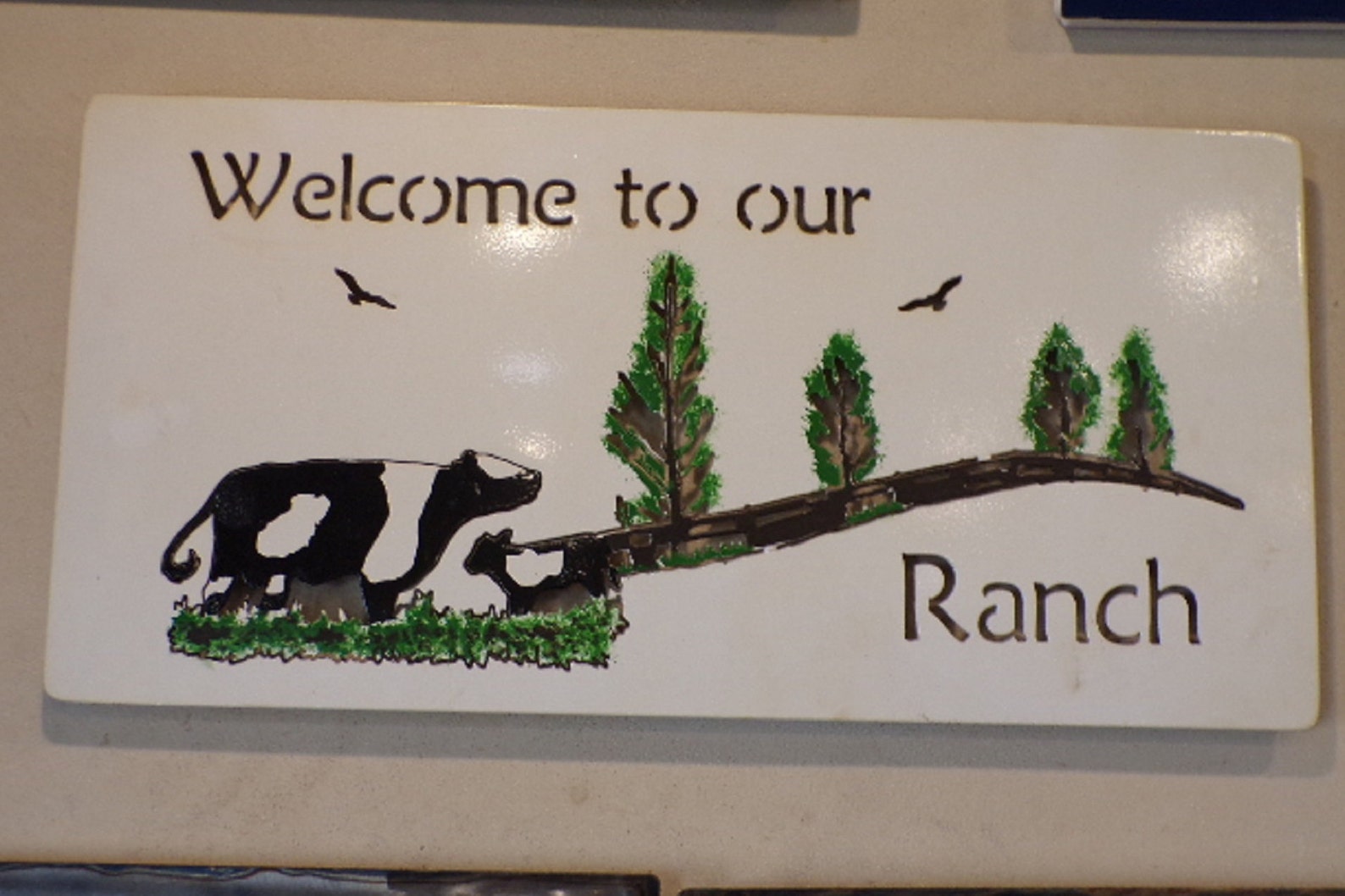 Welcome to Our Ranch Metal Sign - Etsy