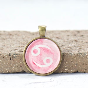 Pendant ONLY - Cancer Zodiac Charm - Astrology Star Sign Pendant - Horoscope Gifts - Boho Style Pendant - Unique Gifts for Women