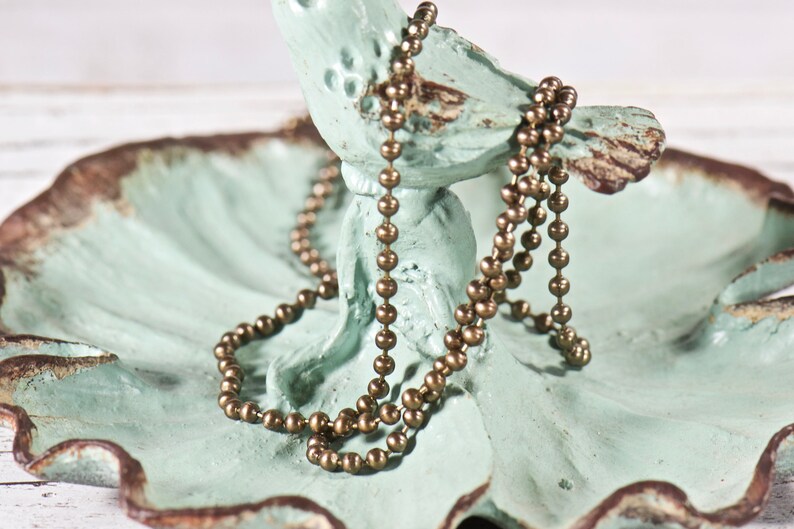 24 Inch Antique Brass Ball Chain, Layering Necklace, A La Carte