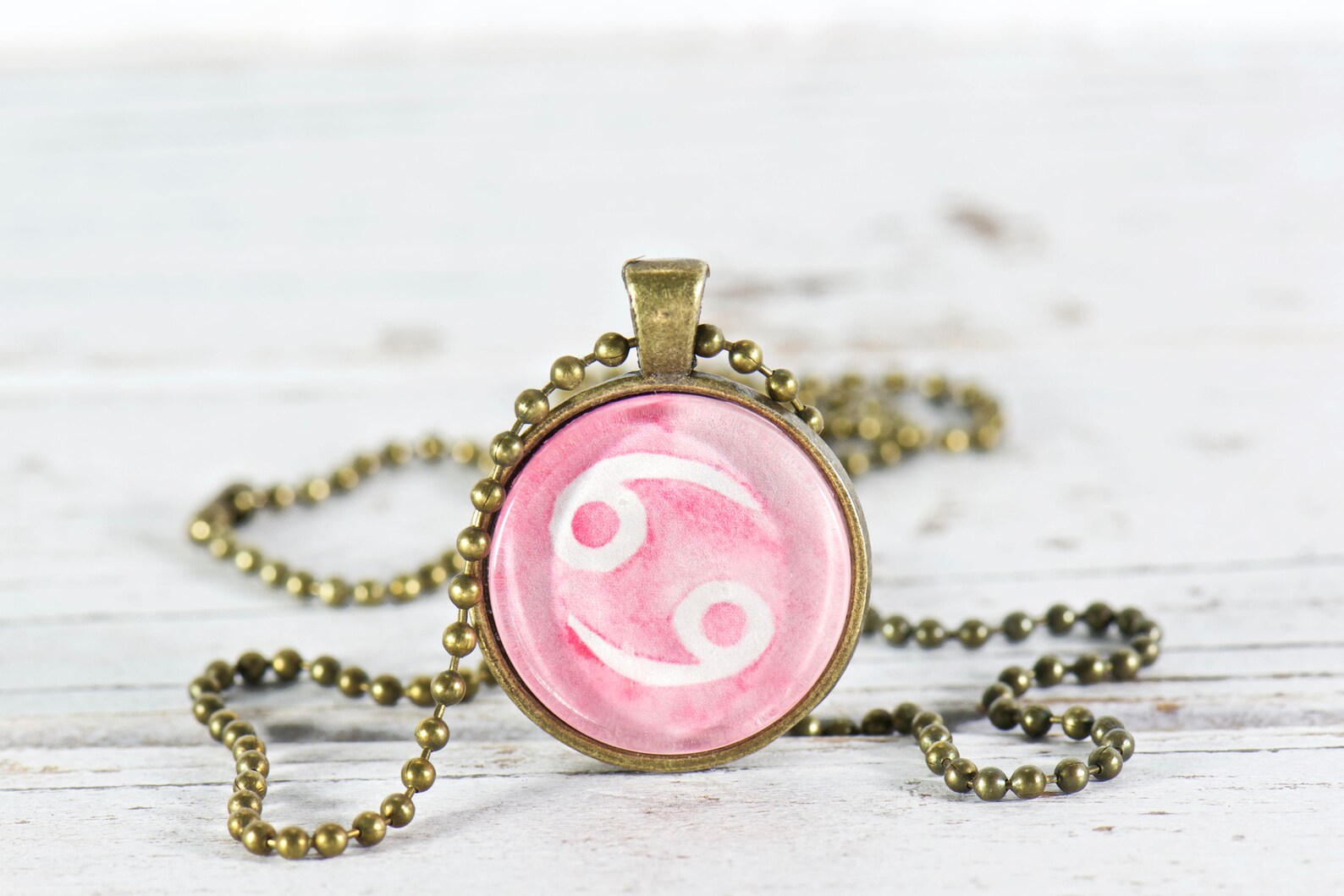 Cancer Zodiac Charm Necklace. Astrology Star Sign. Horoscope Etsy