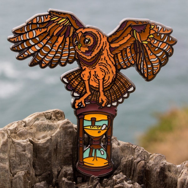 INFINITE OWL Hat Pin!!! NATURAL Variant! Limited Edition of Only 50!!!