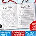 2 Weight Tracker Printables Bullet Journal Weight Loss | Etsy