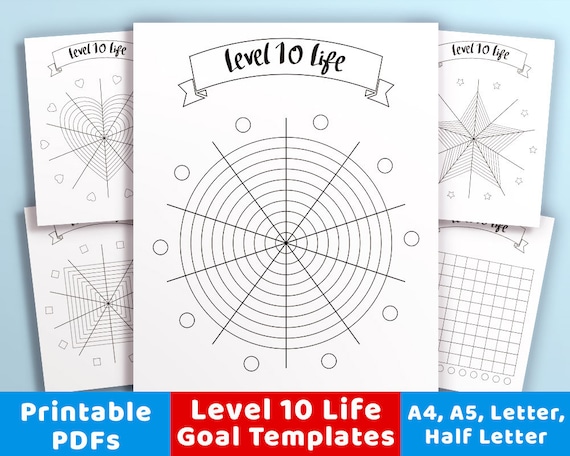 Level 10 Life Printable Bundle Bullet Journal Level 10 Life Etsy