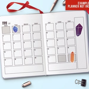 Crystal Stickers Crystal Planner Stickers Printable Planner | Etsy