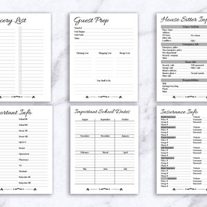 Home Management Binder Printable, Household Binder Printable, Family ...