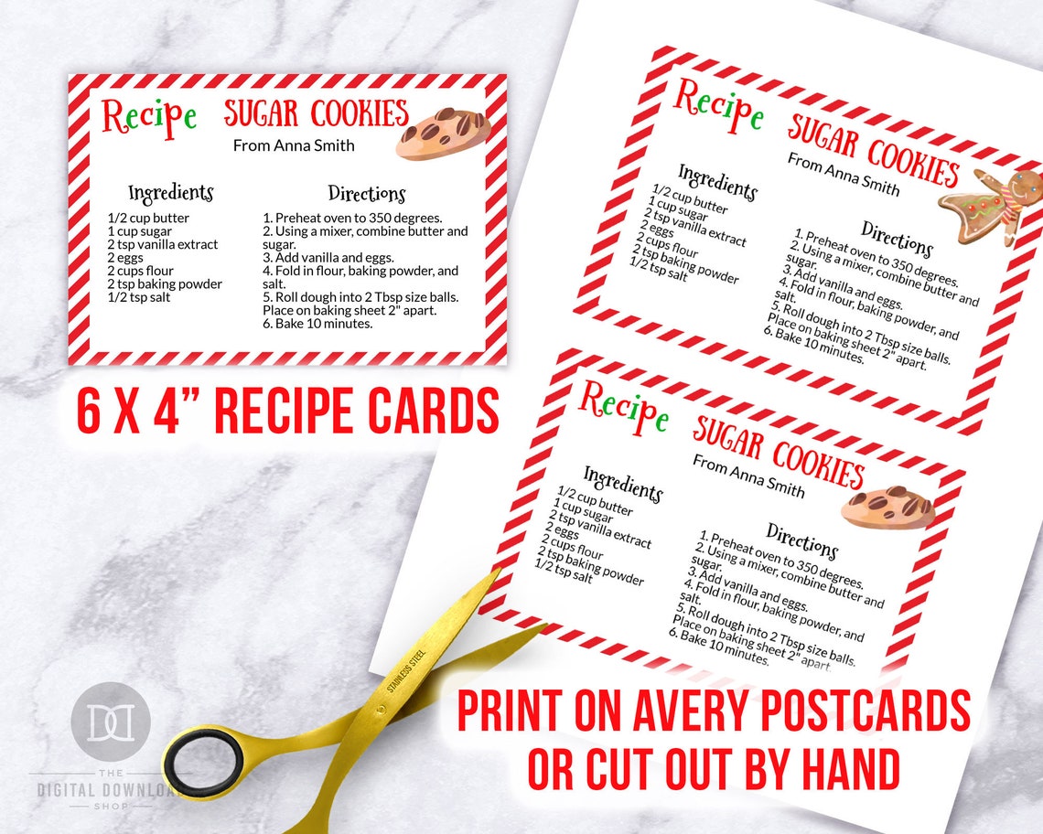 Christmas Cookie Recipe Card Printable Editable Christmas Etsy christmas-cookie-recipe-card-printable-editable-christmas-etsy