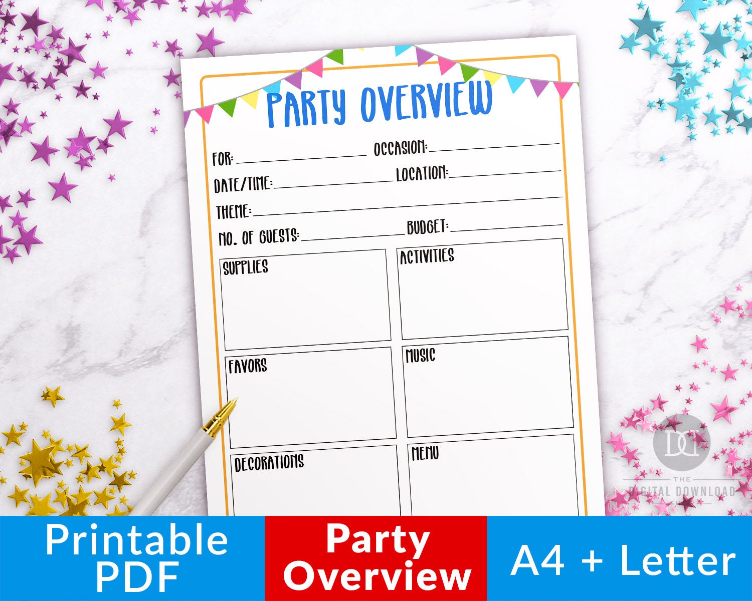 Party Planner Printable Overview Birthday Party Planner Event Planner Template Party Organizer Kids Party Planning Event Party Planner Printable Overview Birthday Party Planner Event Planner Template Party Organizer Kids Party Planning Event
