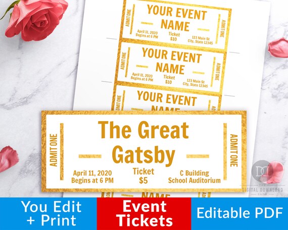 Printable Ticket Template