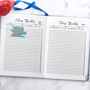 Sleep Tracker Bujo Journal Printable, Sleep Tracker Printable, 31 Day ...