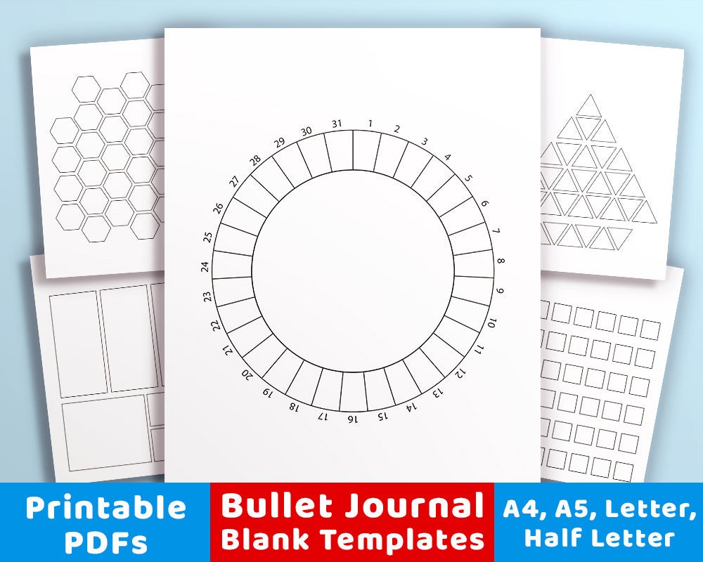 12/20Pcs Bullet Journal Plastic Hollow Stencil Journal Notebook