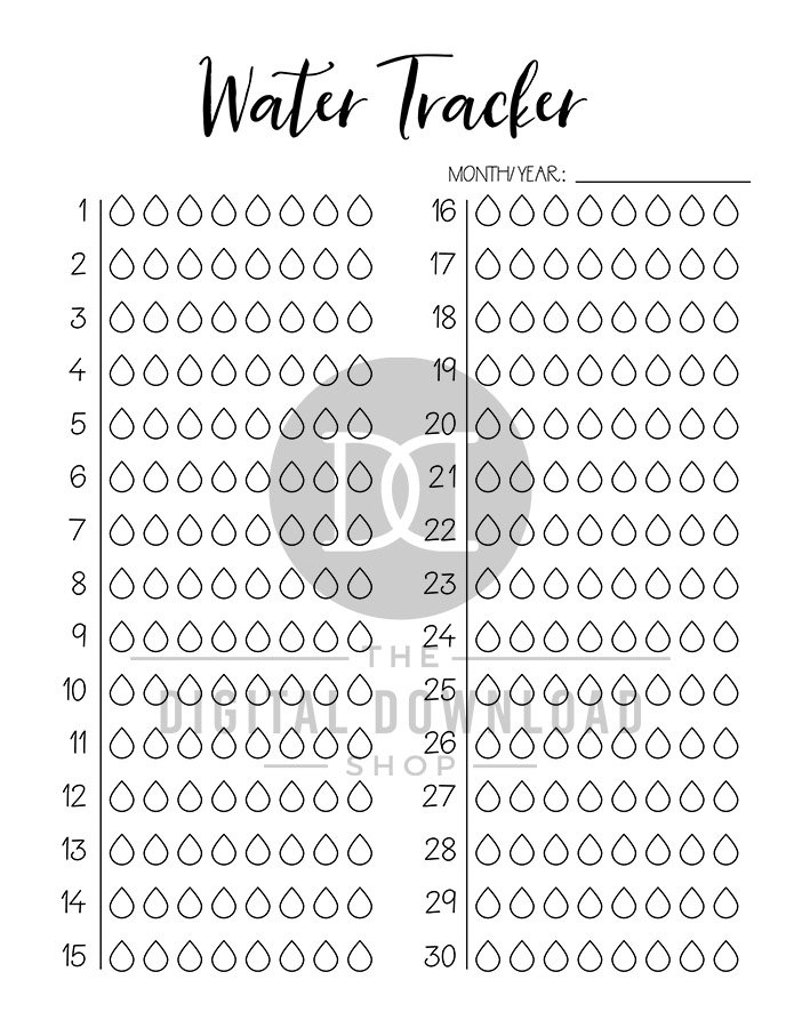 2 Drinking water Tracker Printables, Bullet Magazine Hydrate Tracker, Hydration Regular monthly Tracker, H2o Reminder, Overall health Planner Printable, Health picture relating to Printable Water Tracker named 2 H2o Tracker Printables, Bullet Magazine Hydrate Tracker, Hydration Regular Tracker, H2o Reminder, Wellbeing Planner Printable, Health