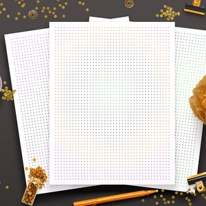 Halloween Dot Grid Printable Paper Bullet Journal Printable - Etsy