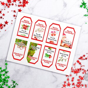Christmas Tags Printable, Editable Christmas Tags, Personalized ...