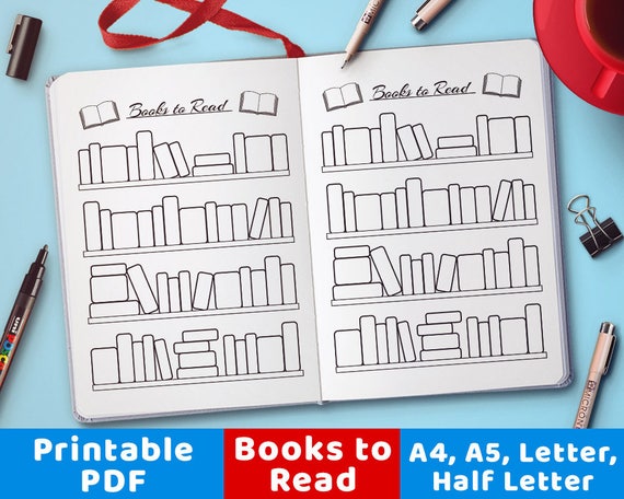 Book Reading Stickers, Free Printable Planner and Bullet Journal Stickers