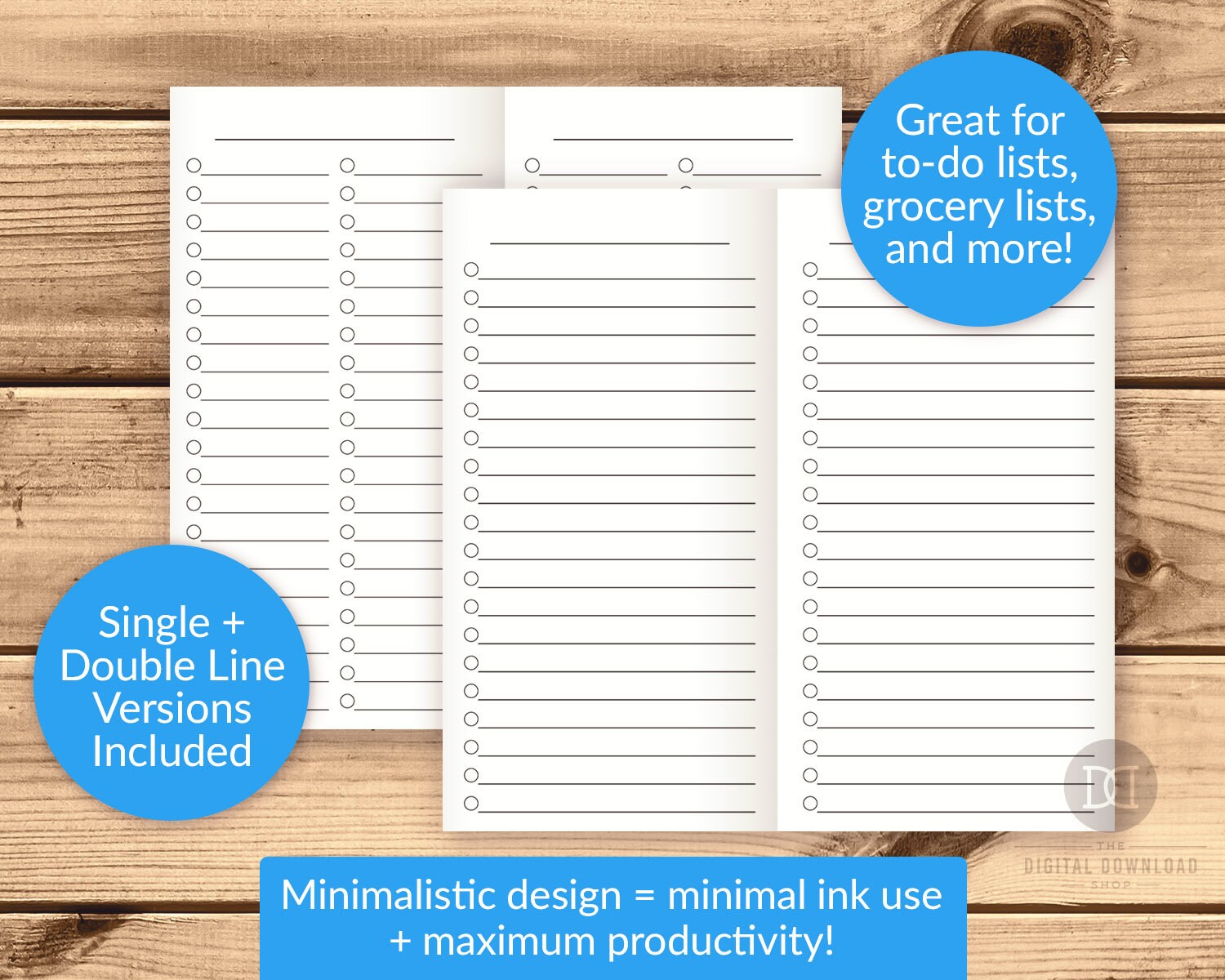 TN Standard to Do Lists, TN Midori Travelers Notebook Inserts Printable ...
