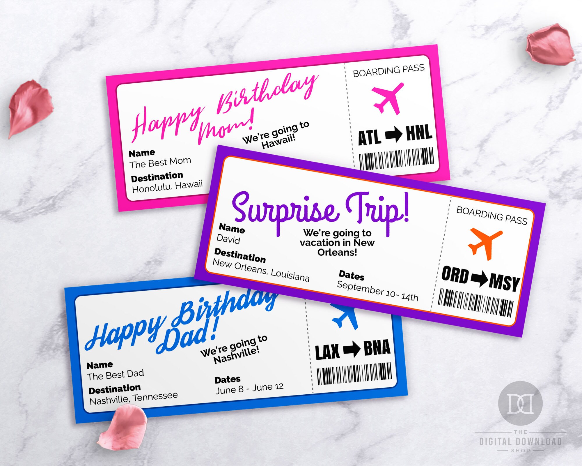 Plane Ticket Printable Editable Boarding Pass Template Etsy Ireland