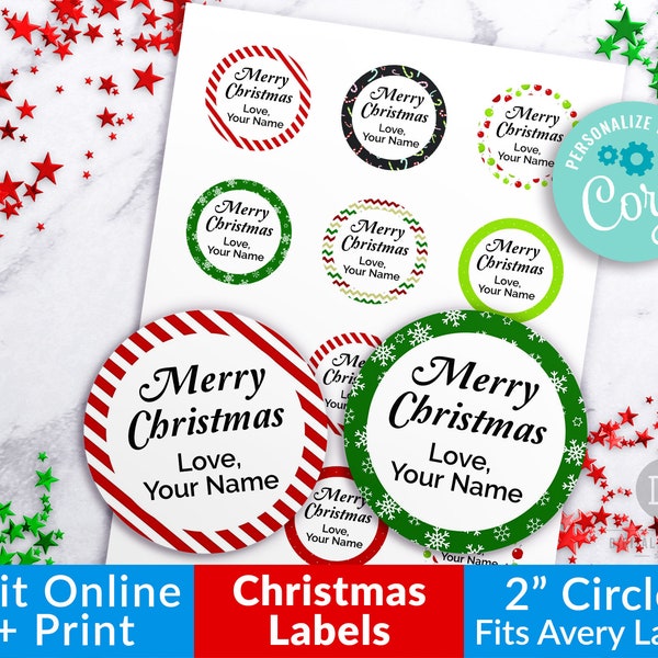 Circle Labels - Etsy