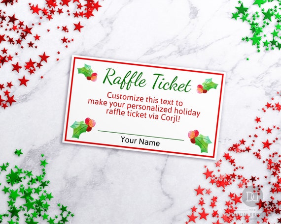 Holiday Party Ticket Template Free