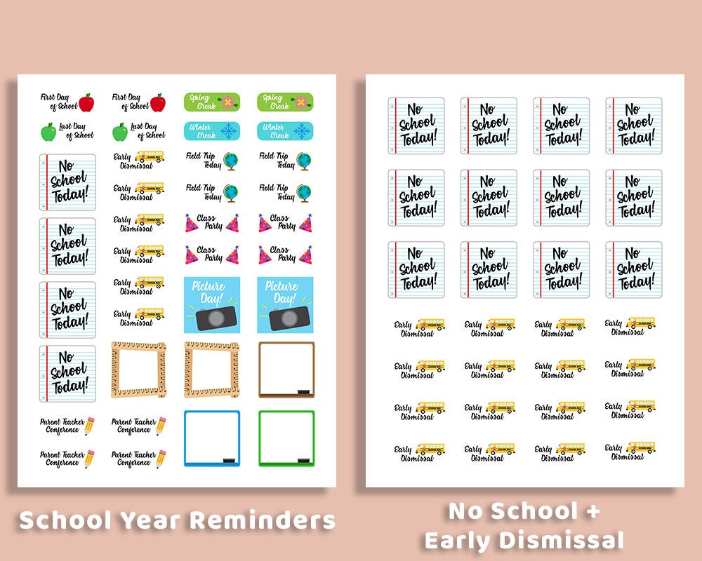Planner Starter Kit- Student Stickers, Bullet Journal Stickers ...