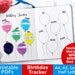Birthday Tracker Printable, Bujo Journal Birthday Tracker, Birthday ...