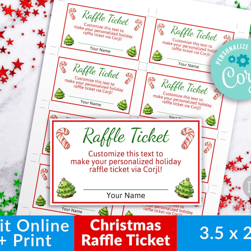 Raffle Ticket Printable - Etsy