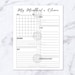 Day at a Glance Printable Month at a Glance Bullet Journal Printable ...