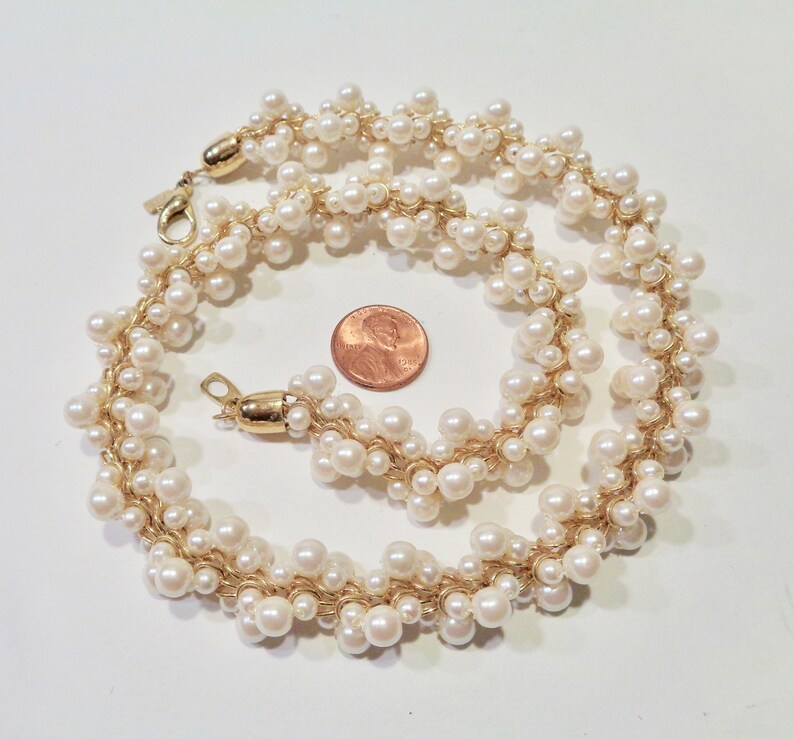 Vintage LR Lady Remington Faux Pearl Necklace Etsy