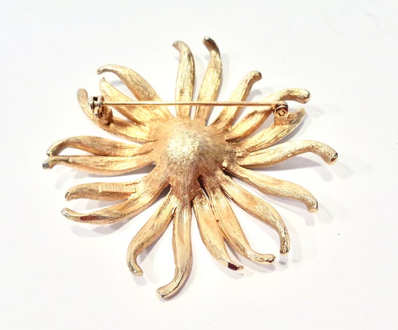Vintage Kramer Floral Pearlized Enamel With Gold-… - image 5