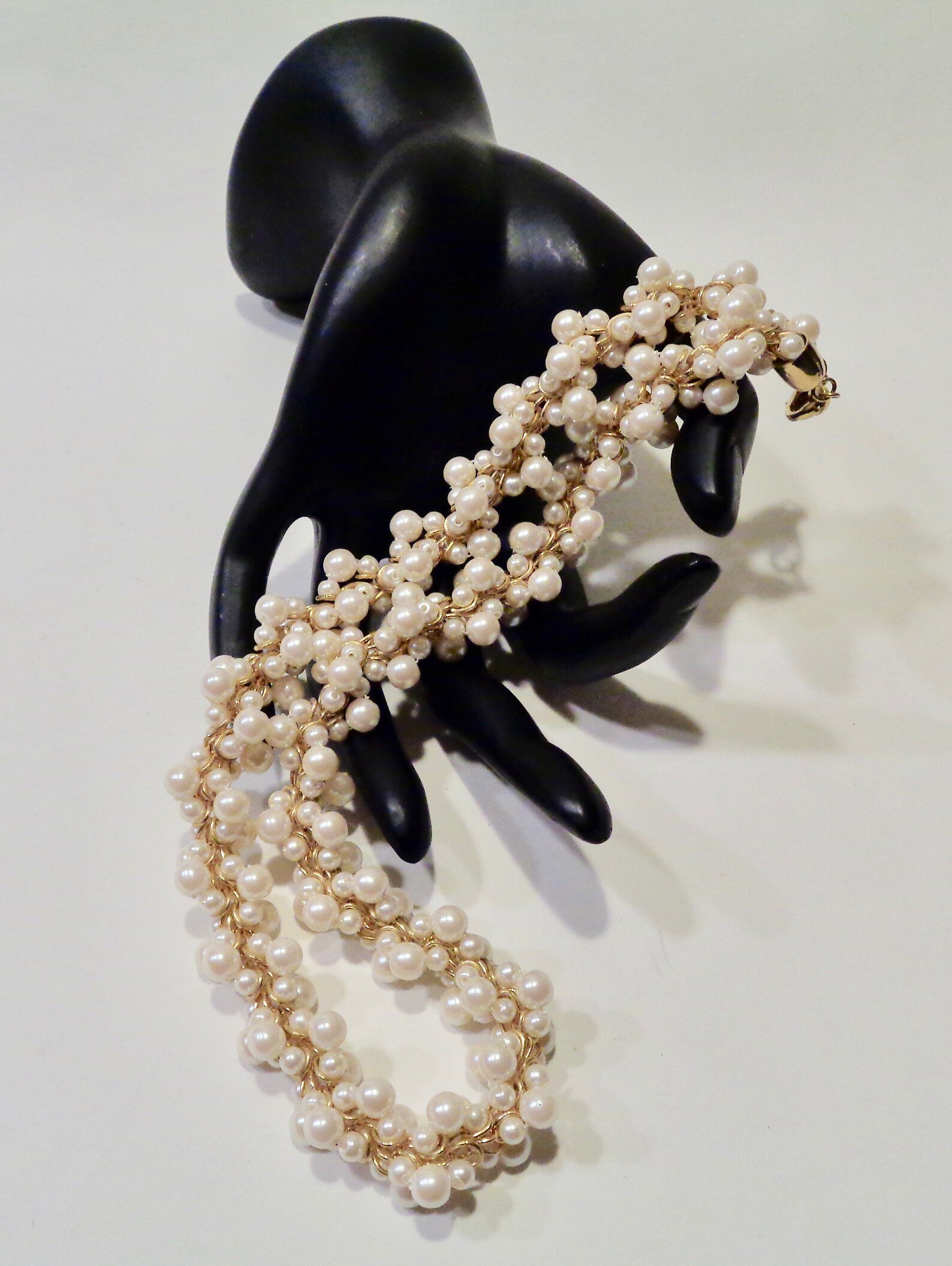 Vintage LR Lady Remington Faux Pearl Necklace Etsy