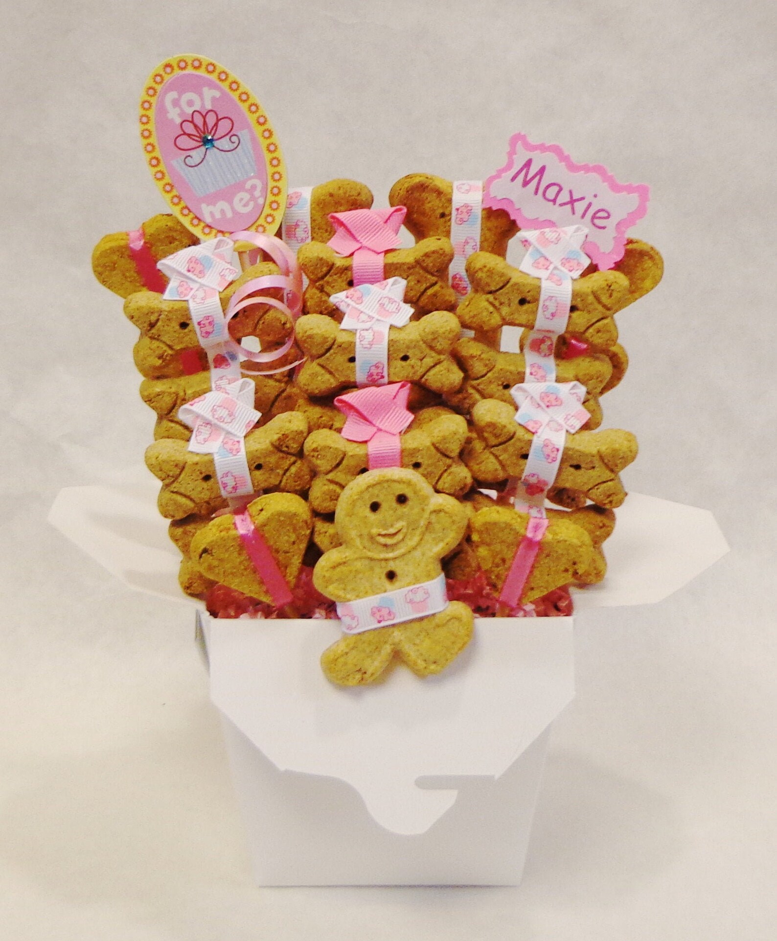 Birthday Dog treat gift basket gift for dog birthday pet Etsy