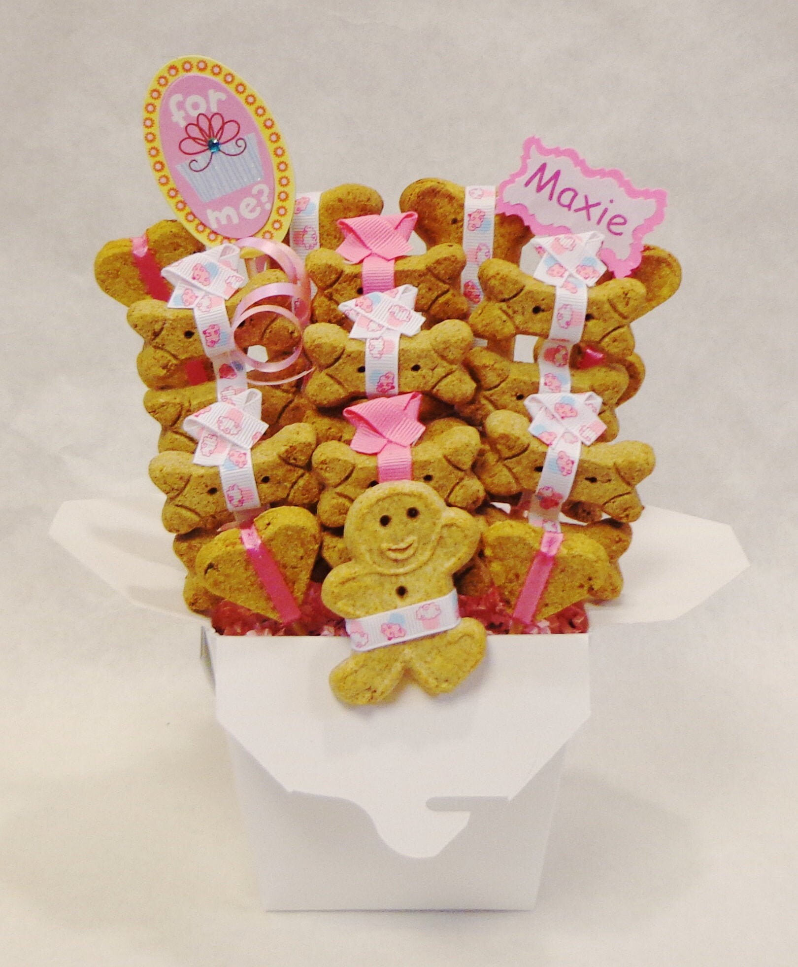 Birthday Dog treat gift basket gift for dog birthday pet Etsy