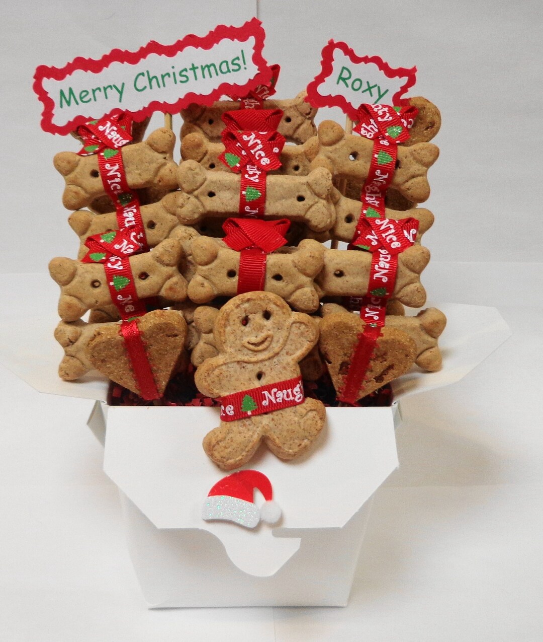 Christmas Dog Treat Gift Basket Christmas Gift for Dog Etsy