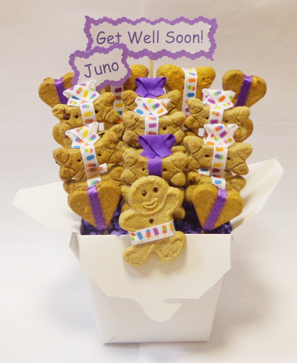 Dog get well gift dog treat gift basket gift for dog lovers Etsy