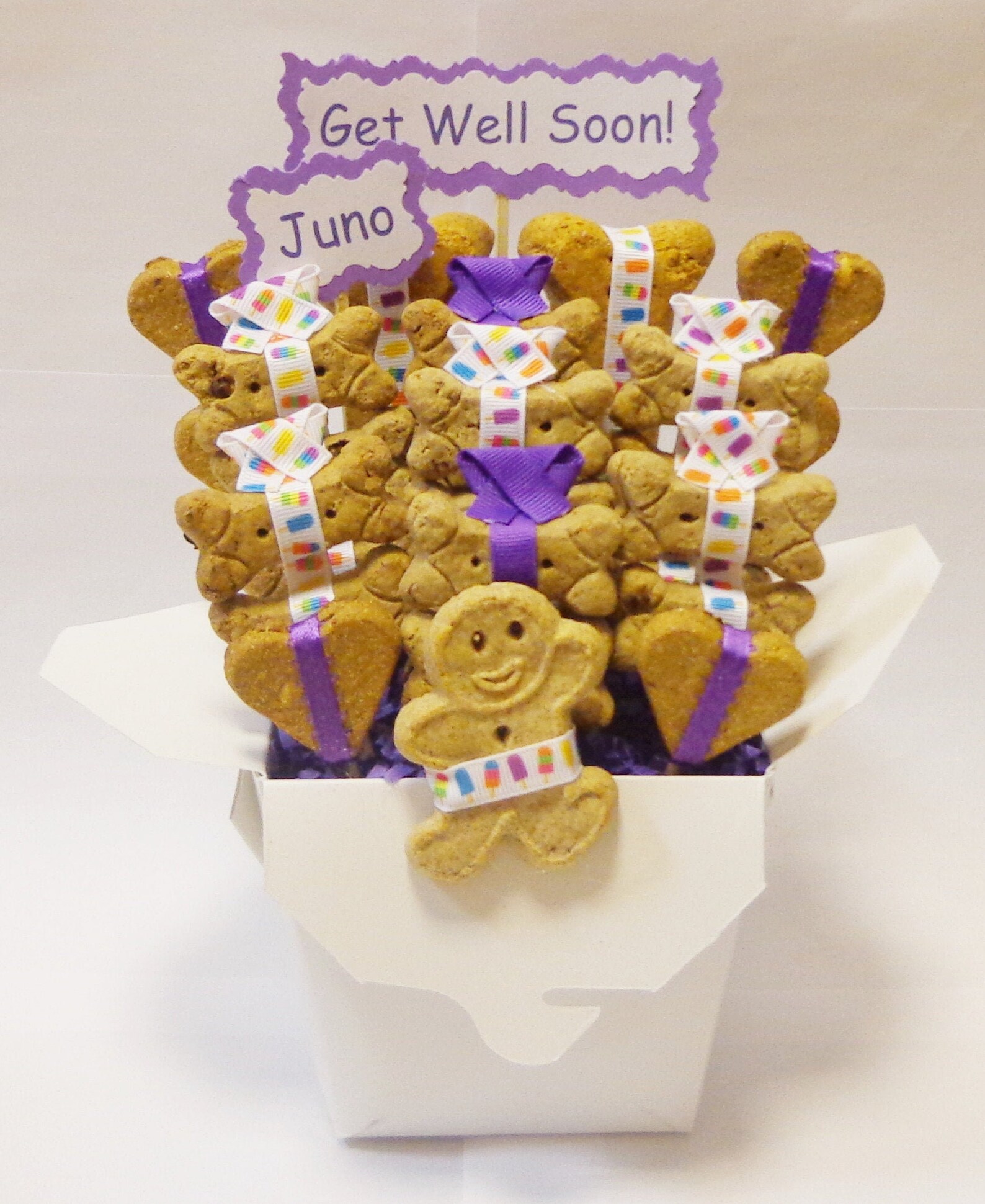 Dog get well gift dog treat gift basket gift for dog lovers Etsy