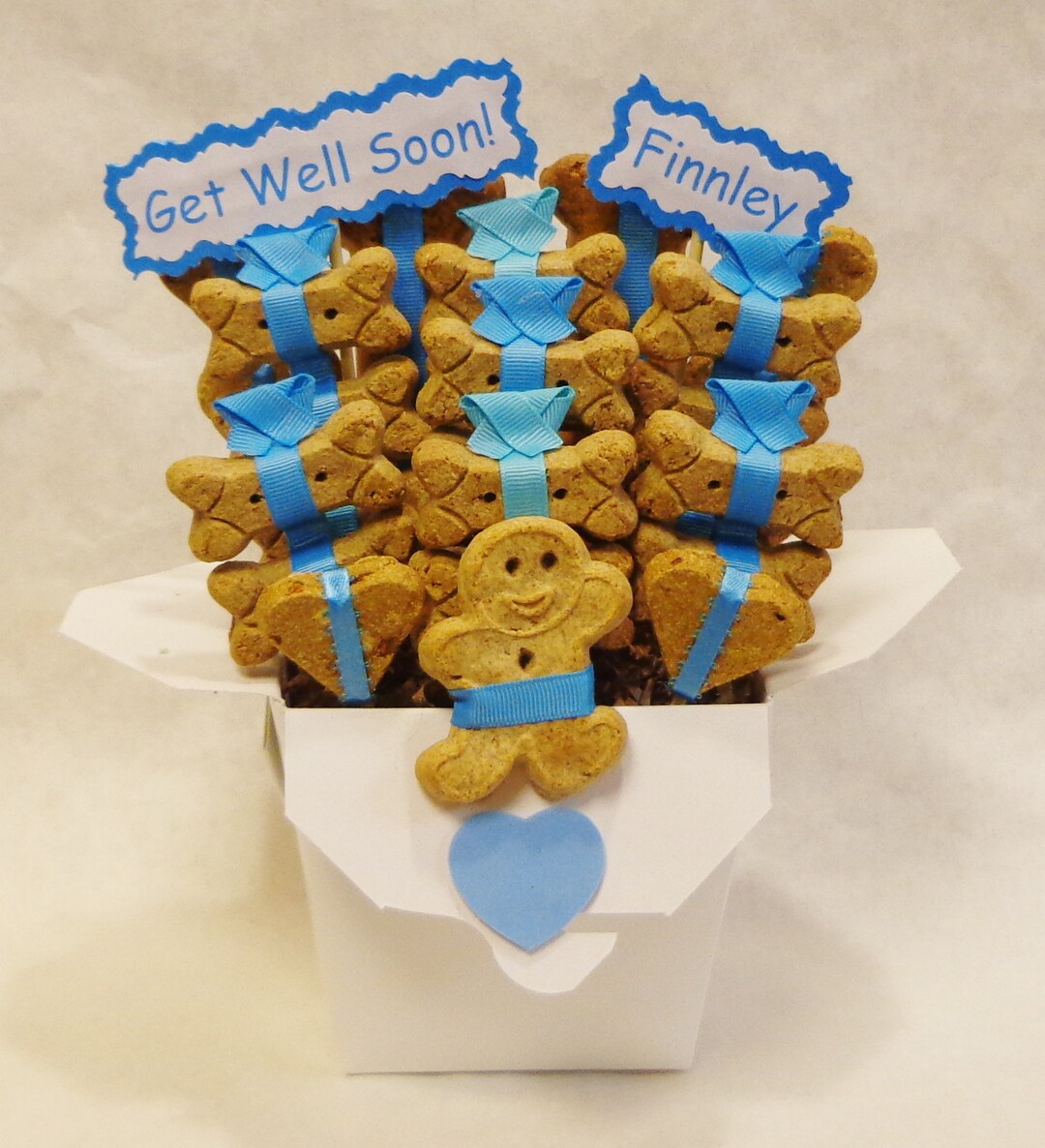 Dog Get Well Gift, Dog Treat Gift Basket, Gift for Dog Lovers,gift for