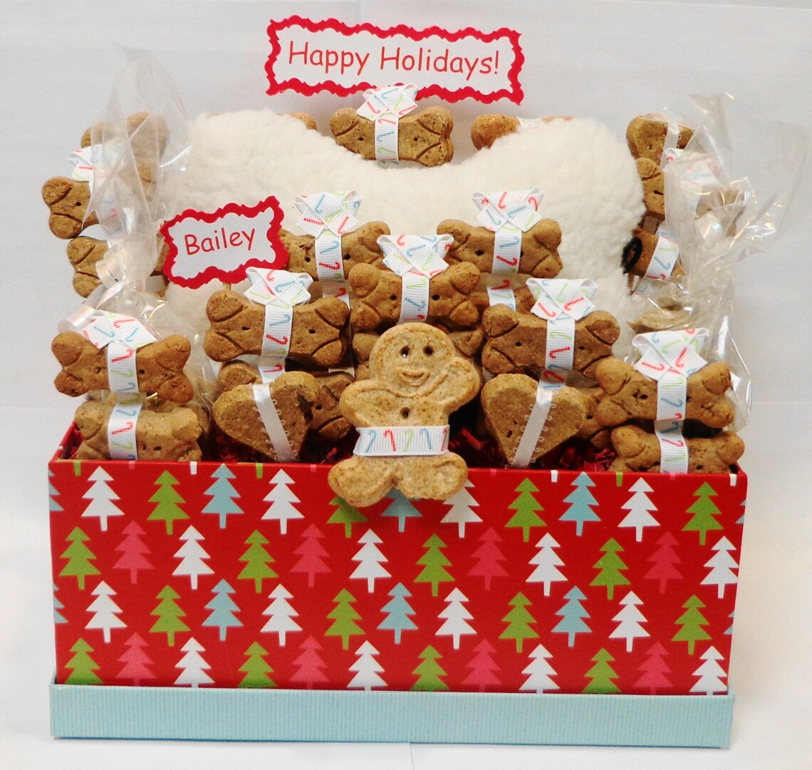 Christmas Dog gift basket Christmas gift for dog lovers Etsy