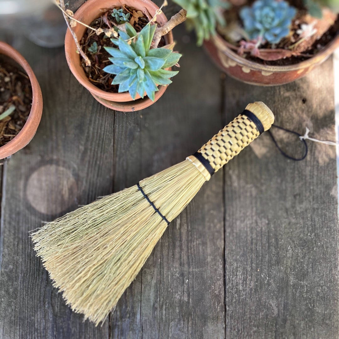 Woven Handle Flat Hand Whisk Broom - Etsy